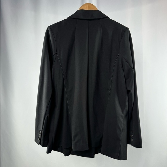 Eloquii Double Breasted Ponte Blazer in Black Size 18 - Picture 3 of 4